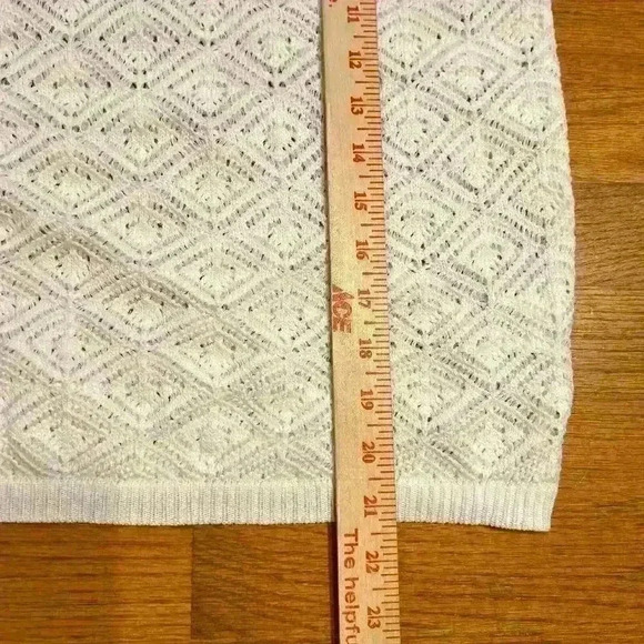 Women’s Open Knit Tank Size Large Lightweight Casual Summer Crocheted NWOT - Picture 5 of 5